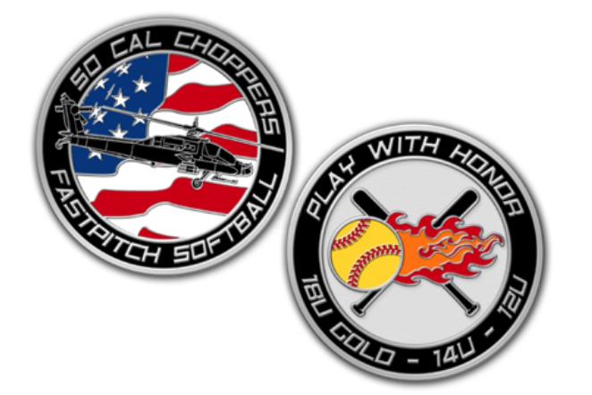 Little League Baseball and Softball Challenge Coins