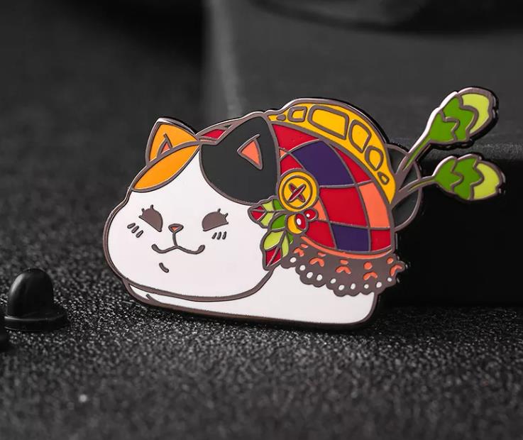 custom pins cat