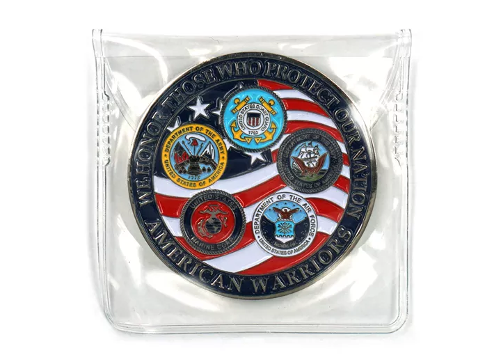 Military Souvenir Army Commemorative Sports Metal Soft Enamel Challenge Coin