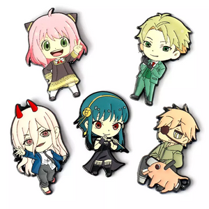New Design Customized Logo Pins Garment Accessories Lapel Pin Badge Custom Metal Cute Cartoon Anime Soft Enamel Pin for Sale