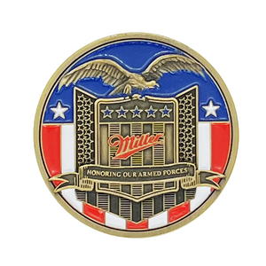 Double Sided Logo Soft Enamel Embossed Metal Challenge Coin Travel Commemorative Coin