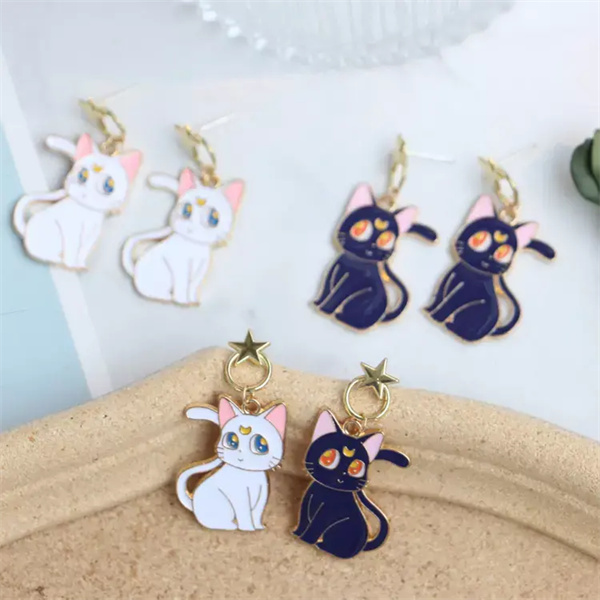 the Allure of Anime Alloy Plated Enamel Earrings Fusion of Style and Fandom