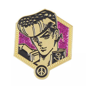 China NO Minimum Metal Logo Anime Glitter Pin Hat Badges Lapel Soft Hard Enamel Pins