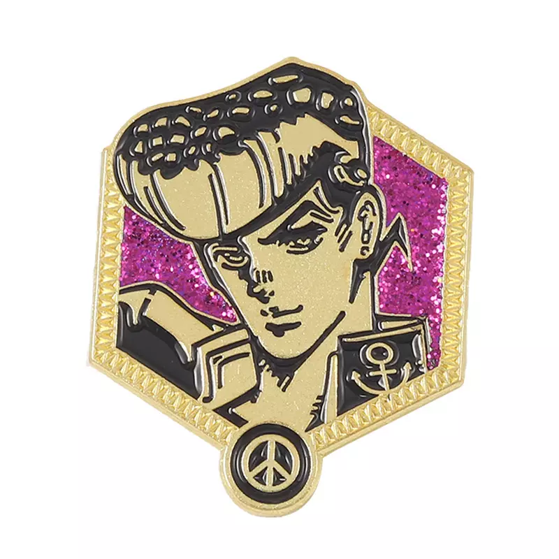 China NO Minimum Metal Logo Anime Glitter Pin Hat Badges Lapel Soft Hard Enamel Pins