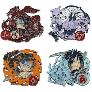 High Quality Naruto Enamel Pins Series of Famous Film Metal pins unique Cartoon Design Pins in Euro