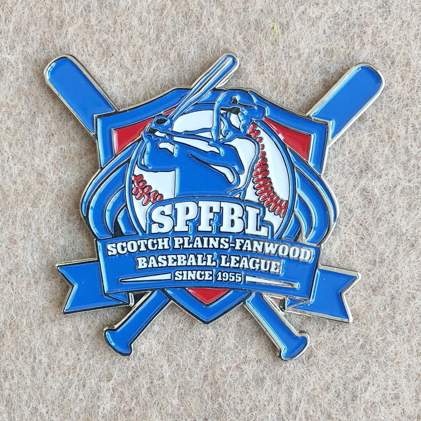 Custom Cheap Price Baseball Pins 1.5inch Trading Pin Club Sport Baseball Pins