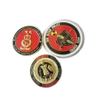 3D double side challenge coins gold palted badges