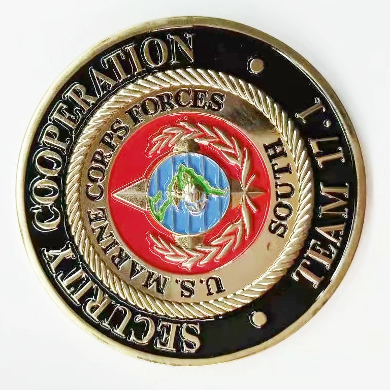Custom 3D Challenge Coins Soft Enamel Gold Palted Collector Coins Cheap Price USA Enamel Coins