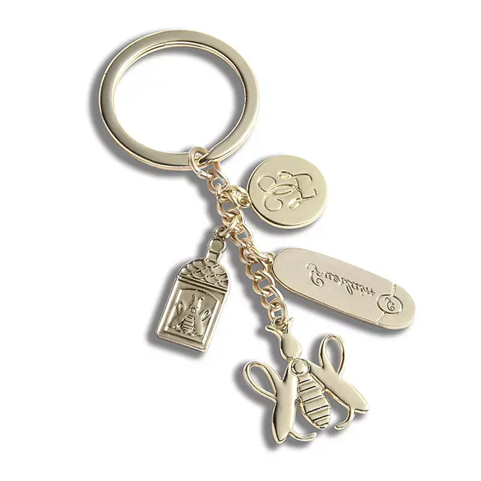 Elevate Your Style with a Luxury Cute Bee Deboss Keychain